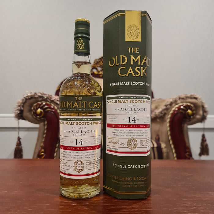 Craigellachie 'Old Malt Cask' 2007 / 14 Year Old Hunter Laing's Whisky 700ml