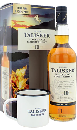 Talisker 10yo 700ml Whisky Campfire Gift Pack