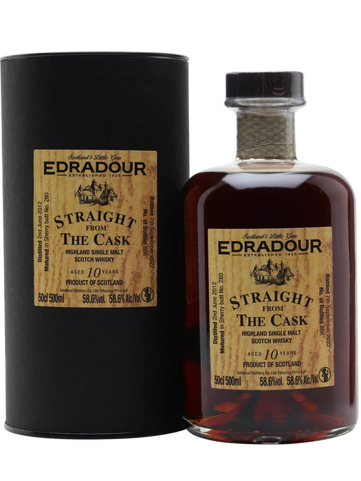 Edradour Straight From Cask 2012 10 Year Old Sherry Cask #159 Whisky 500ml