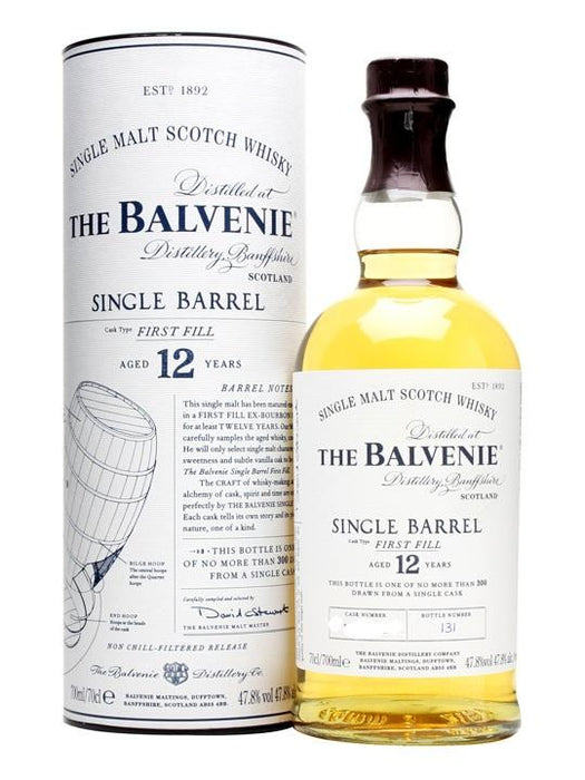 Balvenie 12 Year Old Single Barrel First Fill Whisky 700ml