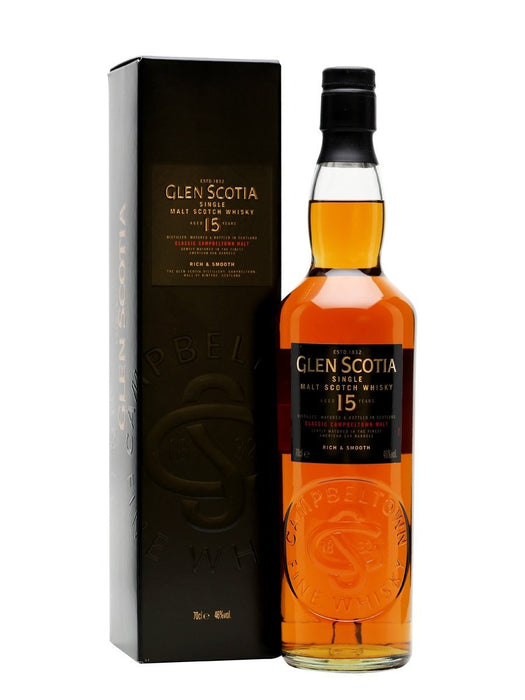 Glen Scotia 15 Year Old Campbeltown Single Malt Scotch Whisky 700ml