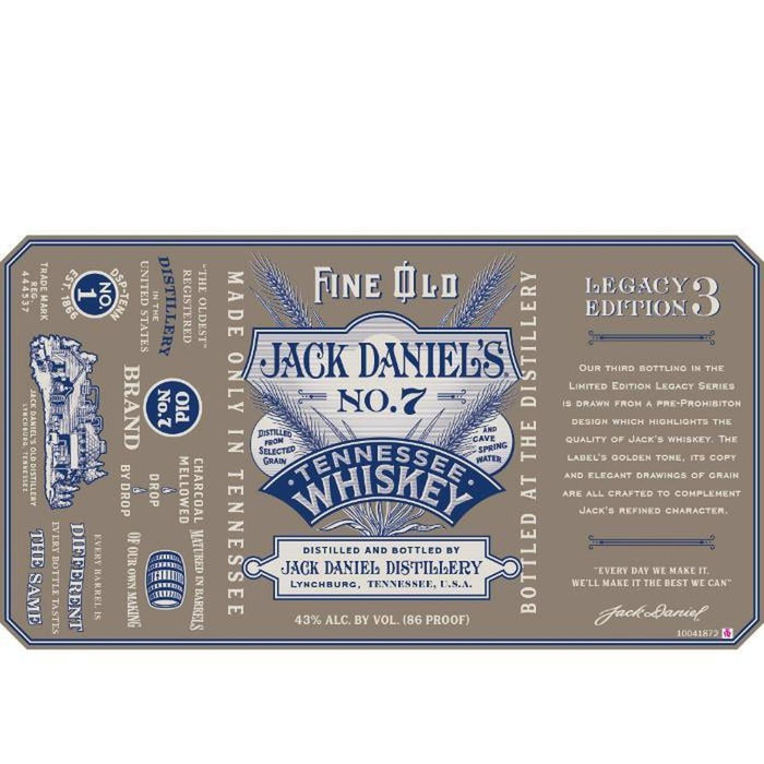 Jack Daniels Legacy Edition 3 Limited Edition 700mL