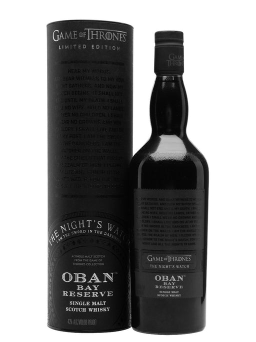 Oban Bay Reserve Game of Thrones Night's Watch 700ml