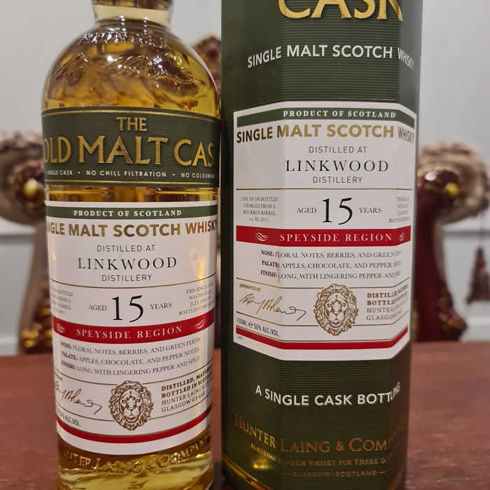 Linkwood 'Old Malt Cask' 2006 / 15 Year Old Hunter Laing's Whisky 700ml