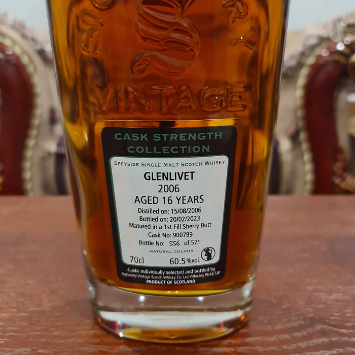 Glenlivet 'Signatory' 2006 - 16 Year Old Whisky 700ml