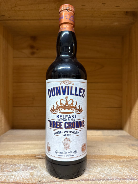 Dunville's Three Crowns Irish Vintage Blended Whiskey