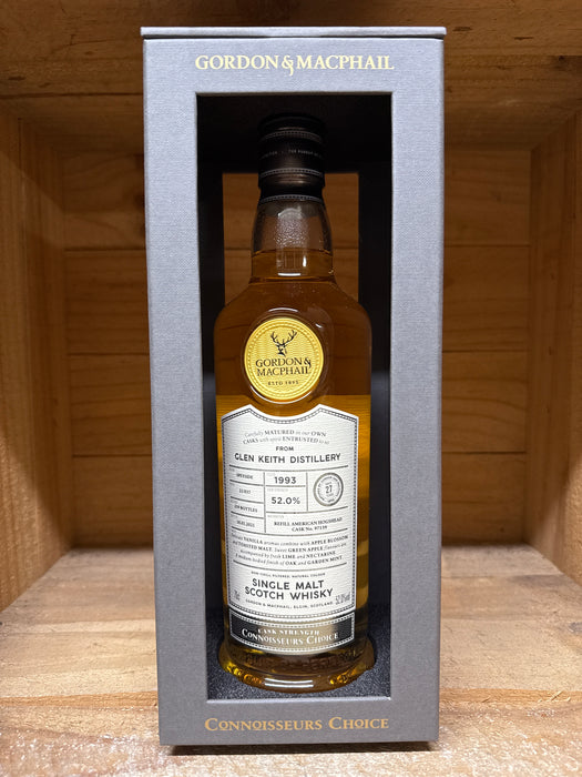 Glen Keith 1993 27 Year Old 'Gordon & Macphail' Connoisseurs Choice Whisky 700ml