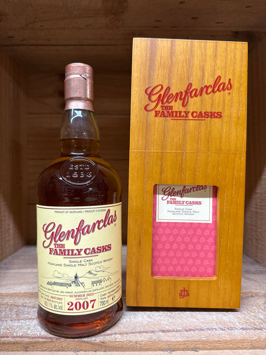 Glenfarclas 2007 (cask 2669) Family Cask Summer 2023 Release Sherry Butt Aged Whisky 700ml