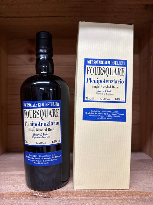 Foursquare 12 Year Old Plenipotenziario 2007 Velier Rum 700ml
