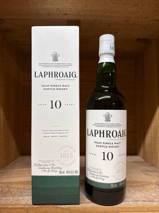 Laphroaig 10 Year Old Islay Single Malt Whisky 700ml