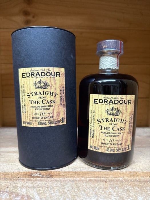 Edradour Straight From Cask 2011 10 Year Old Sherry Cask #453 Whisky 500ml