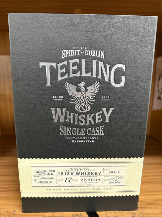 Teeling 17yo Single Cask #76413 Single Malt "finished in ex-akarua red wine cask" Whiskey 700ml