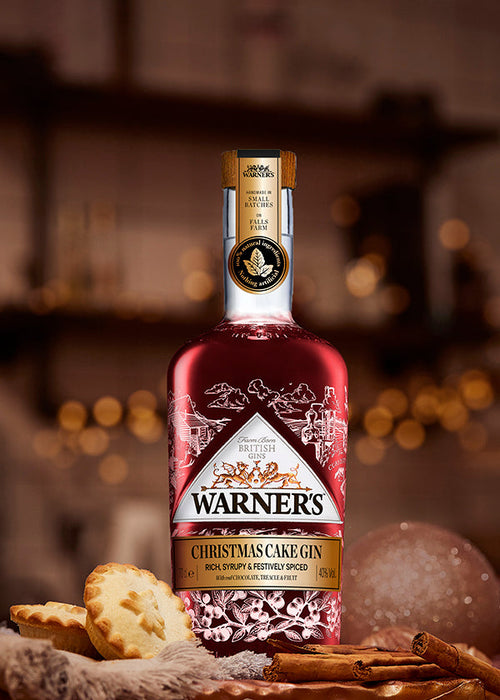 Warner's Christmas Cake Gin Gift Set 700ml