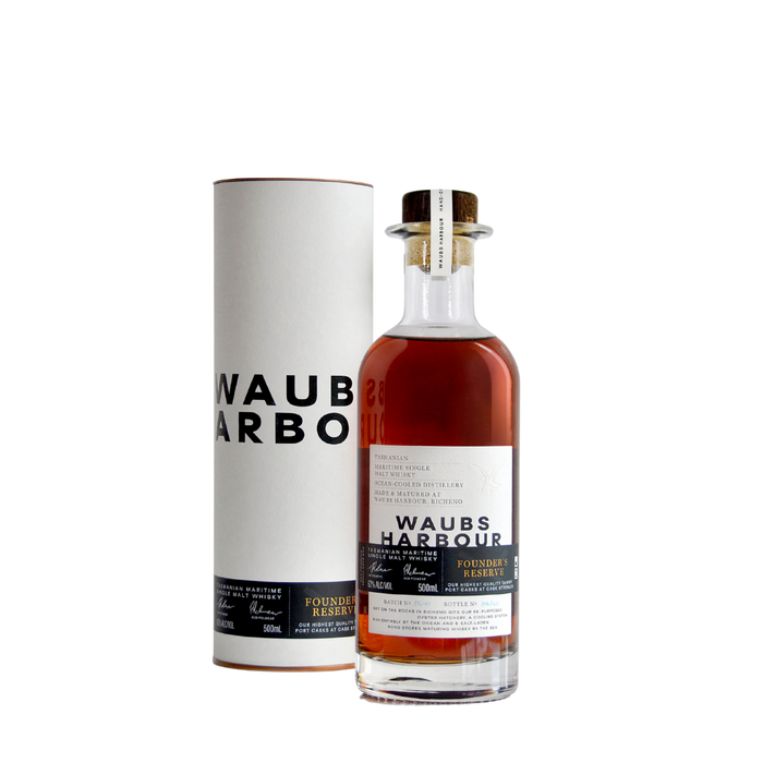 Waubs Harbour 'Founder's Reserve Flagship Series Batch #8' Tasmanian Whisky 500ml