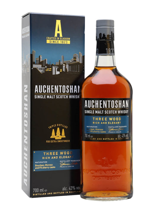 Auchentoshan Three Wood Lowland Single Malt Whisky 700ml