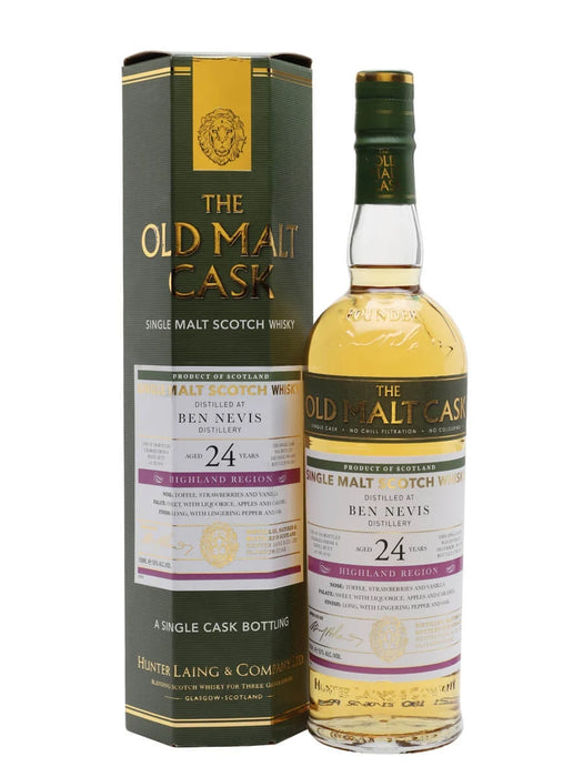Ben Nevis 1996 24 'Old Malt Cask' Hunter Laing's Single Malt Whisky 700ml