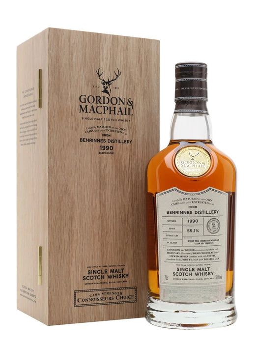 Benrinnes 1990 30 Year Old 'Gordon & Macphail' Connoisseurs Choice Whisky 700ml