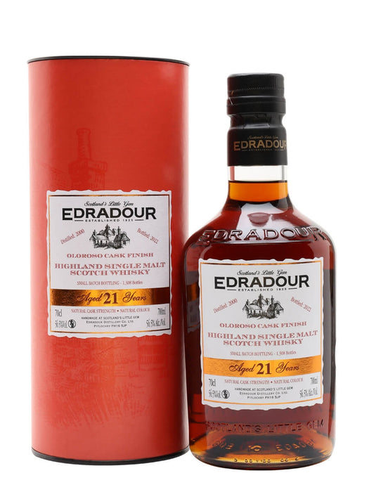 Edradour Distilled 2000 - 21 Year Old Oloroso Finish Whisky 700ml