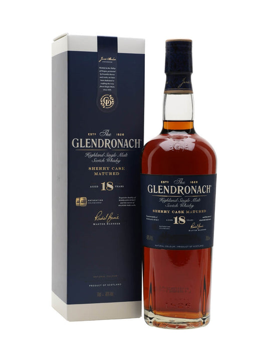 Glendronach 18 Year Old Sherry Cask Matured Whisky 700ml