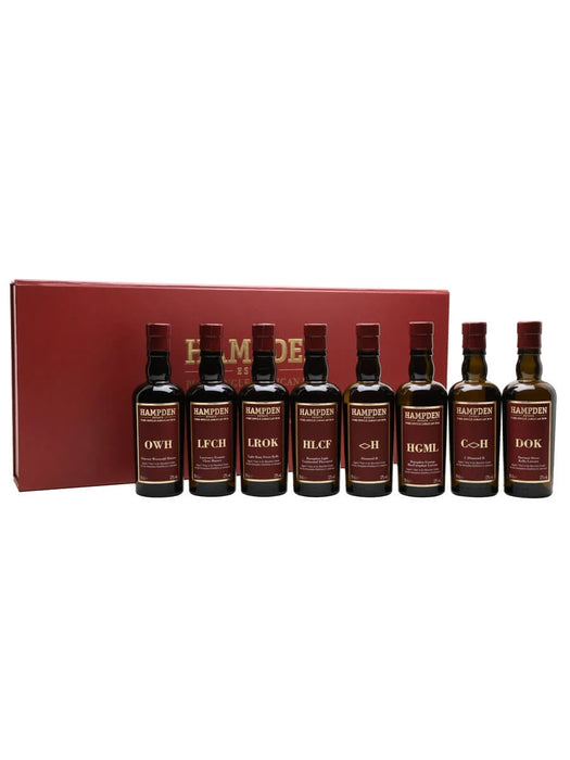 Hampden Estate 8 Marks Collection Aged 1 Year in Ex-Bourbon Casks Jamaican Rum 8 x 200ml