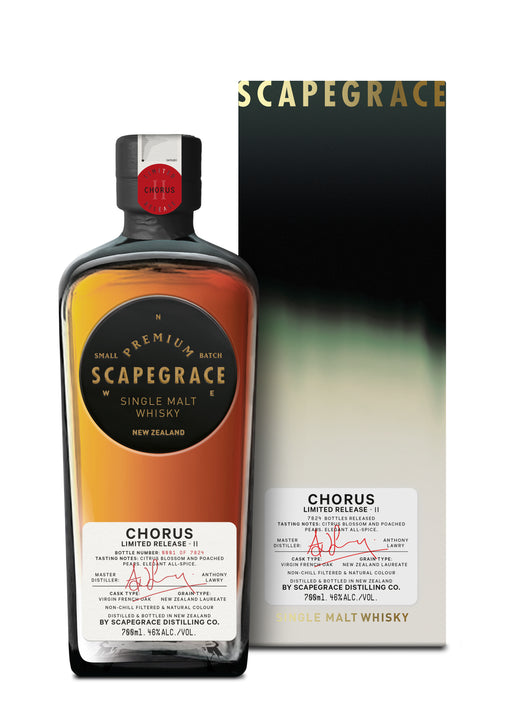 Scapegrace Chorus II New Zealand Single Malt Whisky 700ml