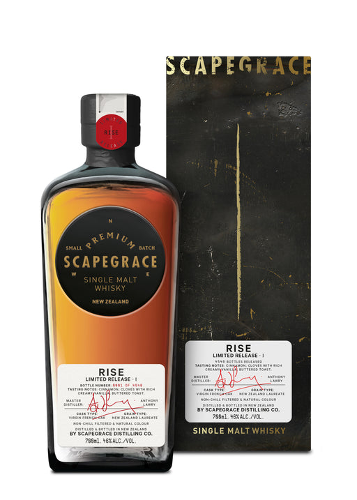 Scapegrace Rise I New Zealand Single Malt Whisky 700ml