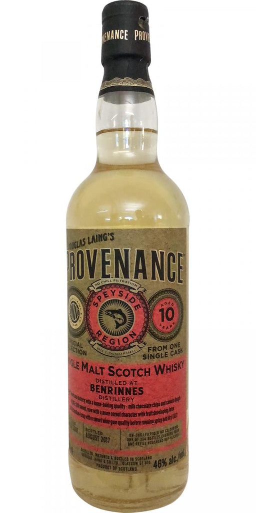 Benrinnes Whisky 10 Year Old 2007 (cask 12021) - Provenance (Douglas Laing) 700ml