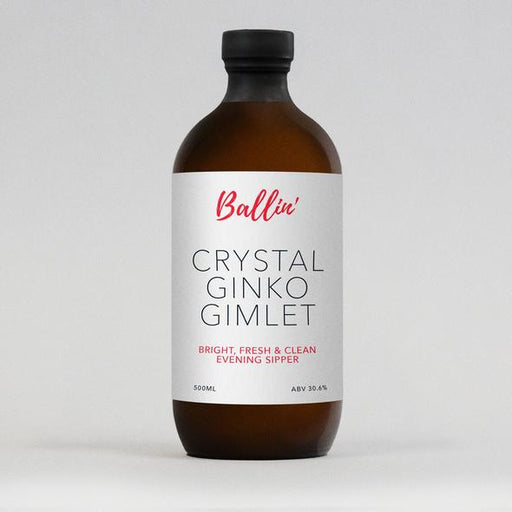 Ballin' Drinks Crystal Gingko Gimlet 500ml