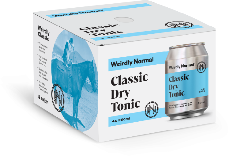 Weirdly Normal Classic Dry Tonic 250ml Can x 4