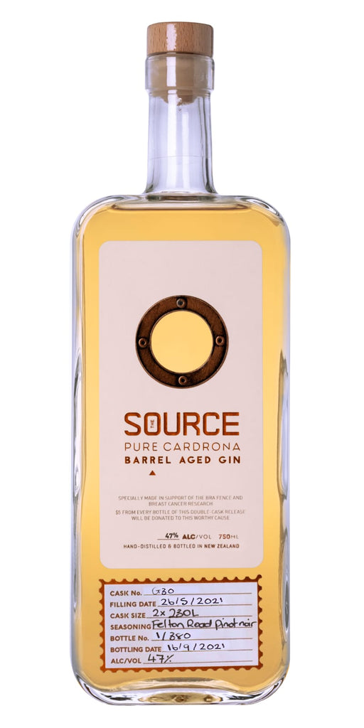 The Source Barrel Aged Gin - Felton Road ex Pinot Noir 750ml