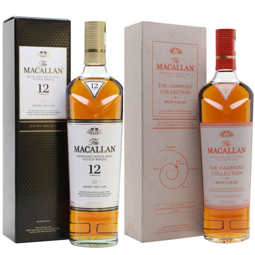 Macallan The Harmony Collection Rich Cacao + 12 Year Old Sherry Oak Bundle