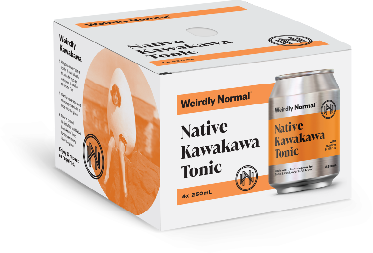 Weirdly Normal Native Kawakawa Tonic 250ml Can x 4