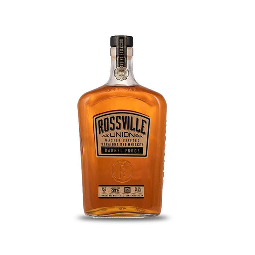 Rossville Union Barrel Proof Straight Rye Whiskey 750ml