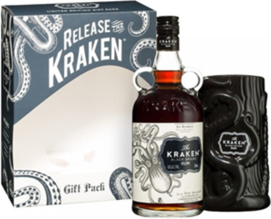 Kraken Black Spiced Rum Gift Pack 700ml