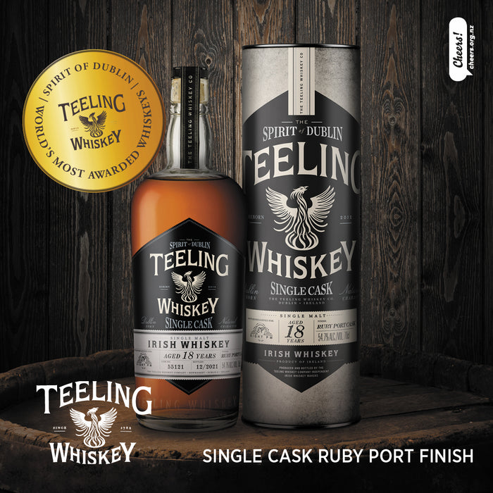 Teeling 18 Year Old Ruby Port Finished Single Cask Whisky 700ml