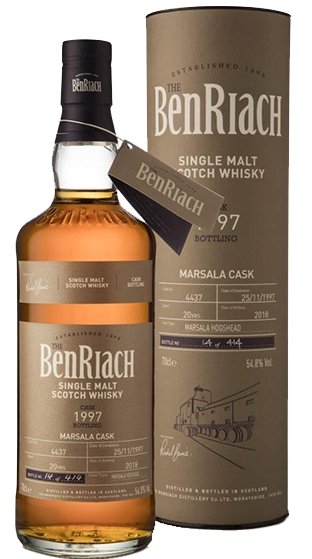 Benriach 1997 Batch 15 Single Cask #4437 Marsala Cask 20 Year Old Cask Strength Whisky 700ml