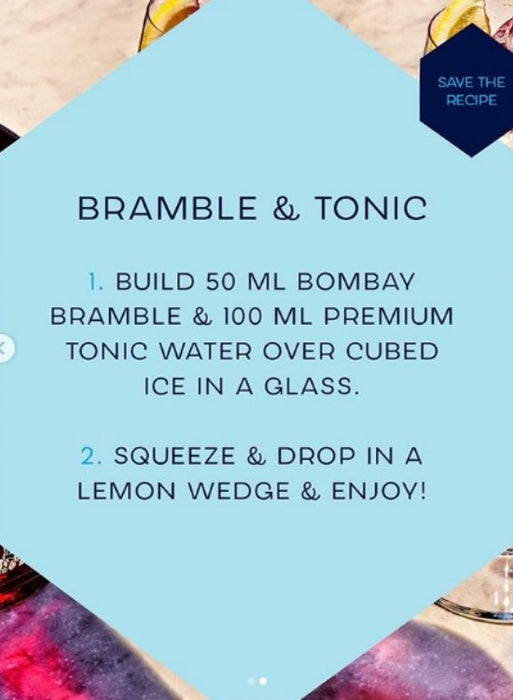 Bombay Bramble Blackberry & Raspberry Gin 700ml