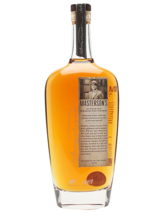 Masterson's 10 Year Old Canadian Rye Whiskey 750ml
