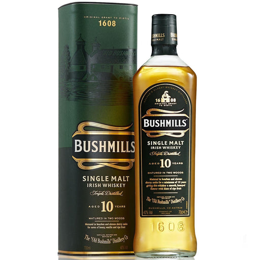 Bushmills 10 Year Old Irish Single Malt Whiskey 700ml
