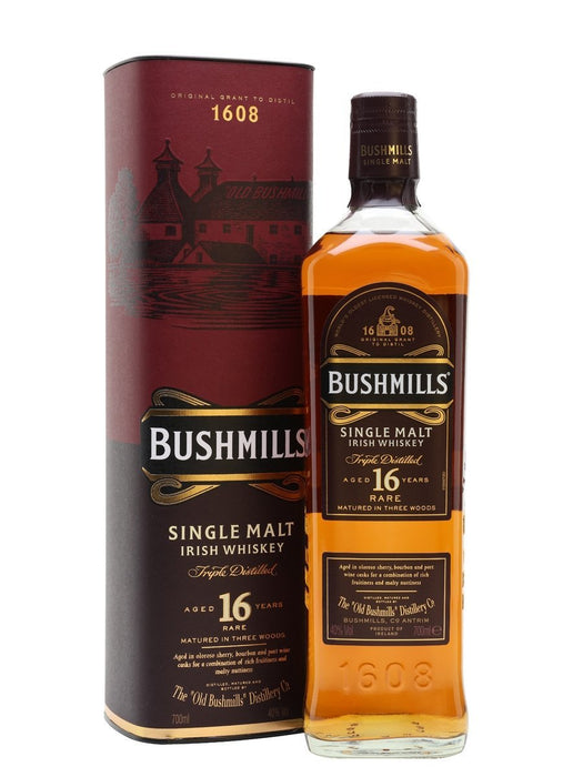 Bushmills 16 Year Old Single Malt Irish Whiskey 700ml
