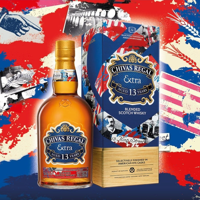 Chivas Regal Extra 13 Year Old American Rye Cask Blended Scotch Whisky 700ml