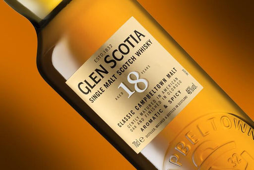 Glen Scotia 18 Year Old Campbeltown Single Malt Scotch Whisky 700ml
