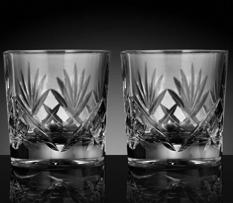 Glencairn 'Skye' Cut Crystal Tumbler x 2 set