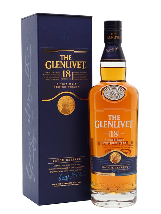 Glenlivet 18 Year Old Batch Reserve Speyside Single Malt Whisky 700ml
