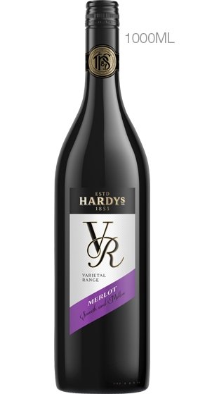 Hardys VR Merlot 1ltr x 6 Bottles