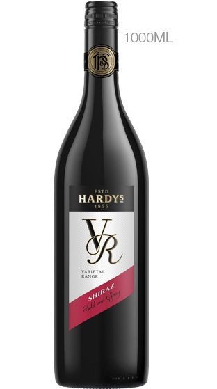 Hardys VR Shiraz 1ltr x 6 Bottles