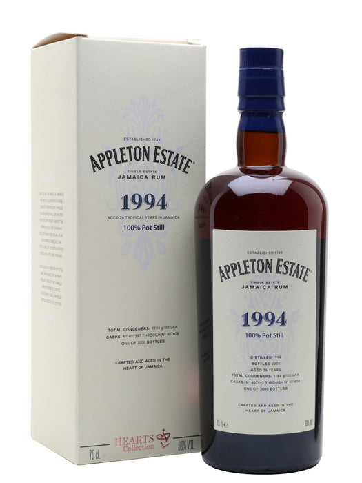 Appleton 1994 26 Year Old Hearts Collection Rum 700ml